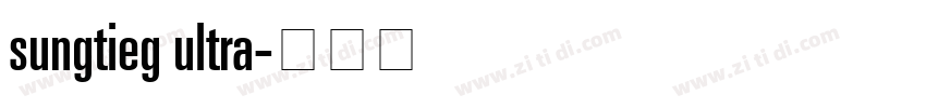 sungtieg ultra字体转换